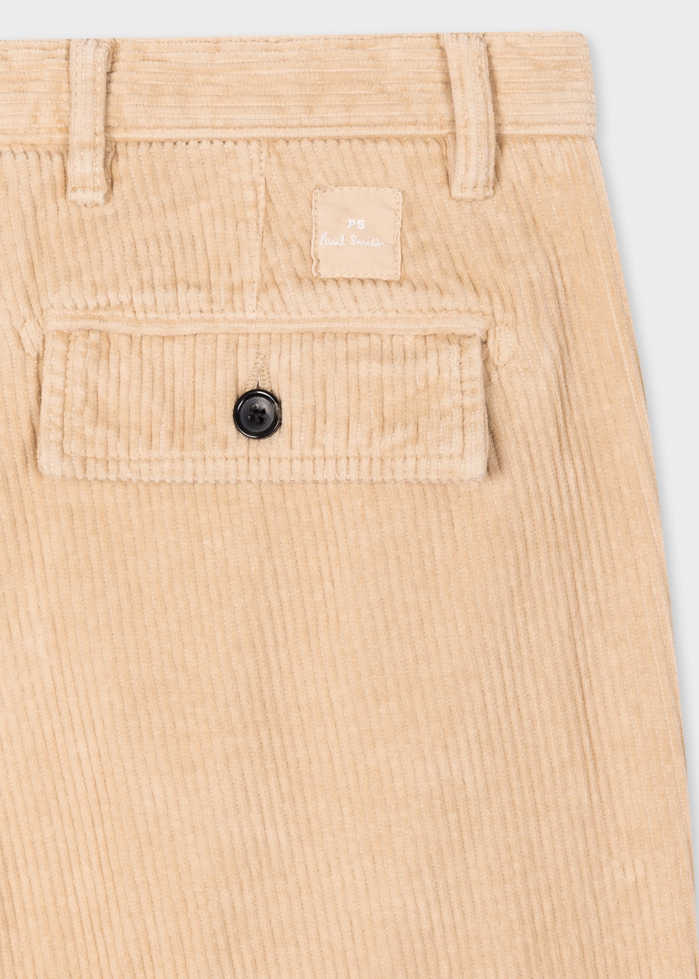Ps By Paul Smith Corduroy Loose-fit Trousers In Nude