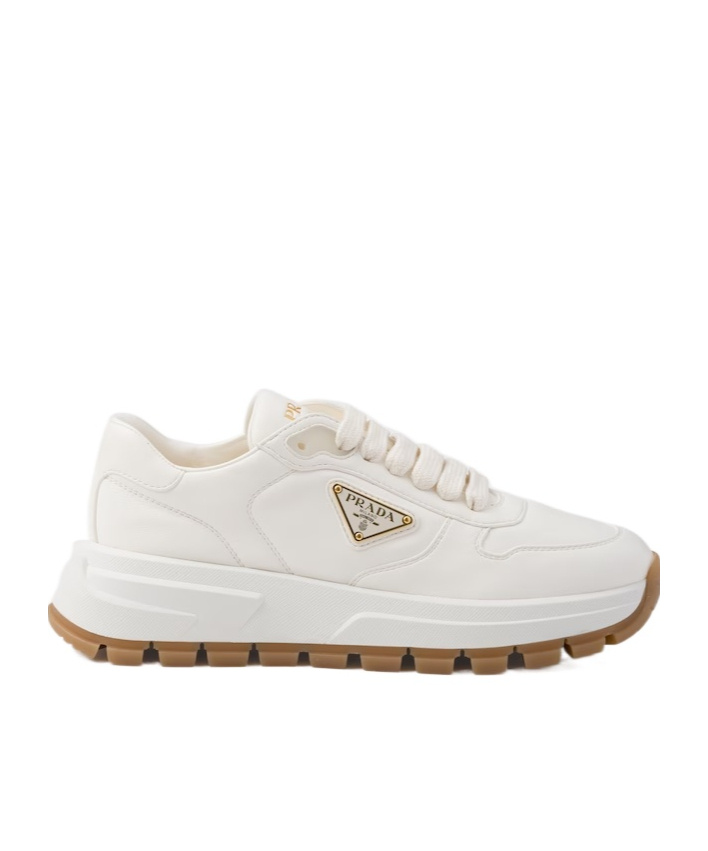 PRADA LEATHER SNEAKERS