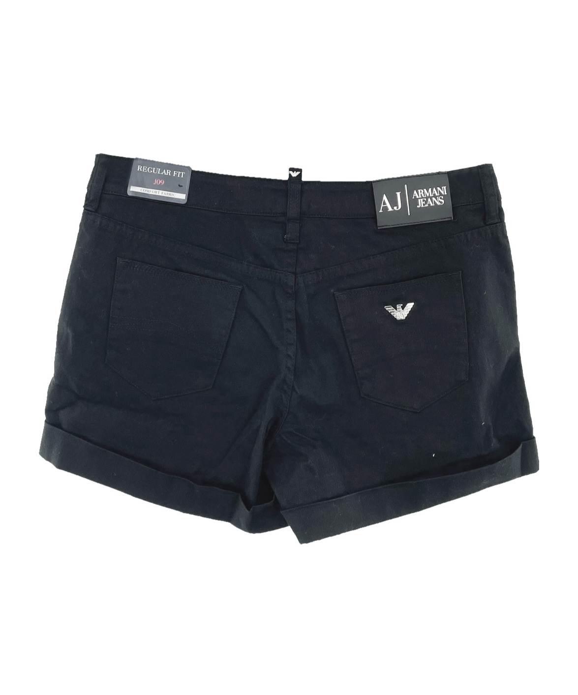 ARMANI JEANS LOGO DENIM SHORTS 