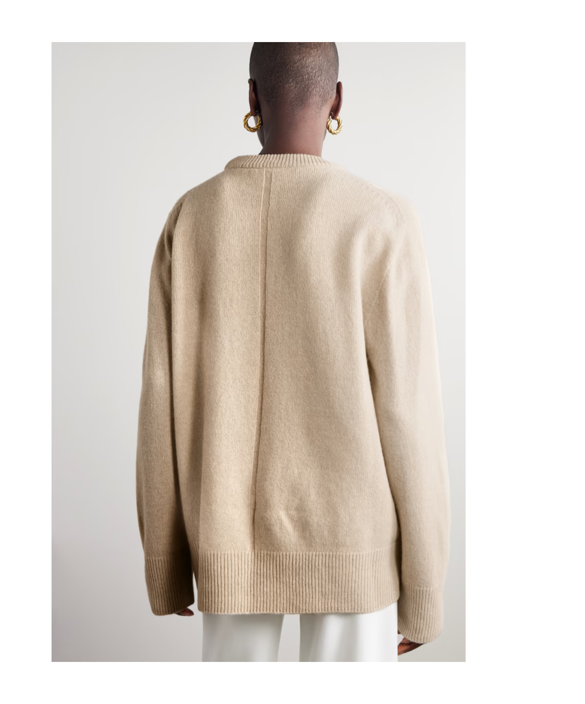 The Row Sibem Wool And Cashmere Blend Sweater In Nude