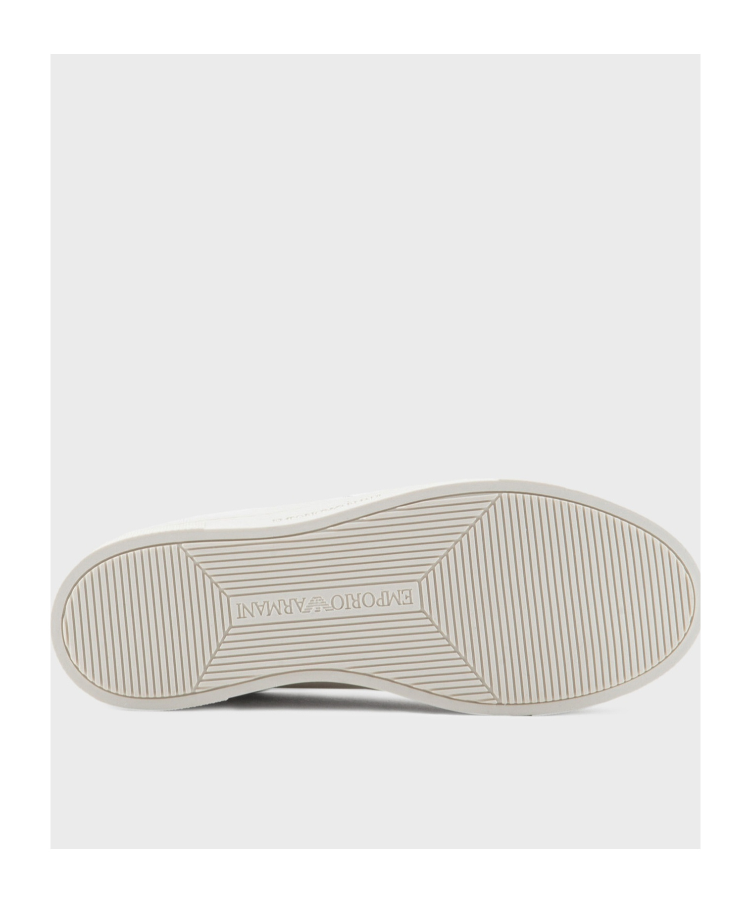 Emporio Armani Tie Low-top Sneakers In White