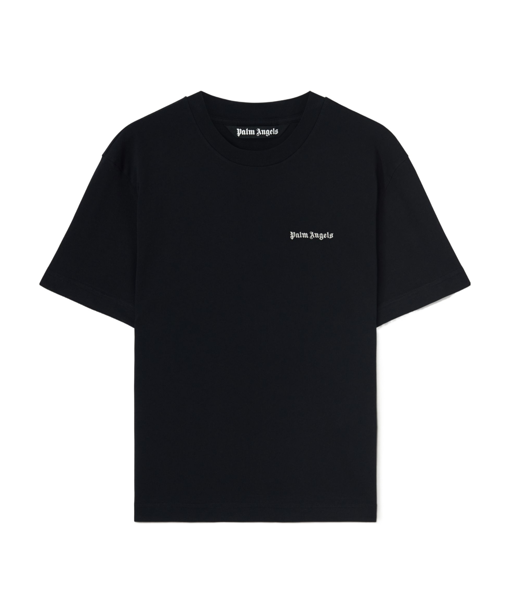 Palm Angels Pack Of Three Logo Embroidered Crewneck T-shirt In Black