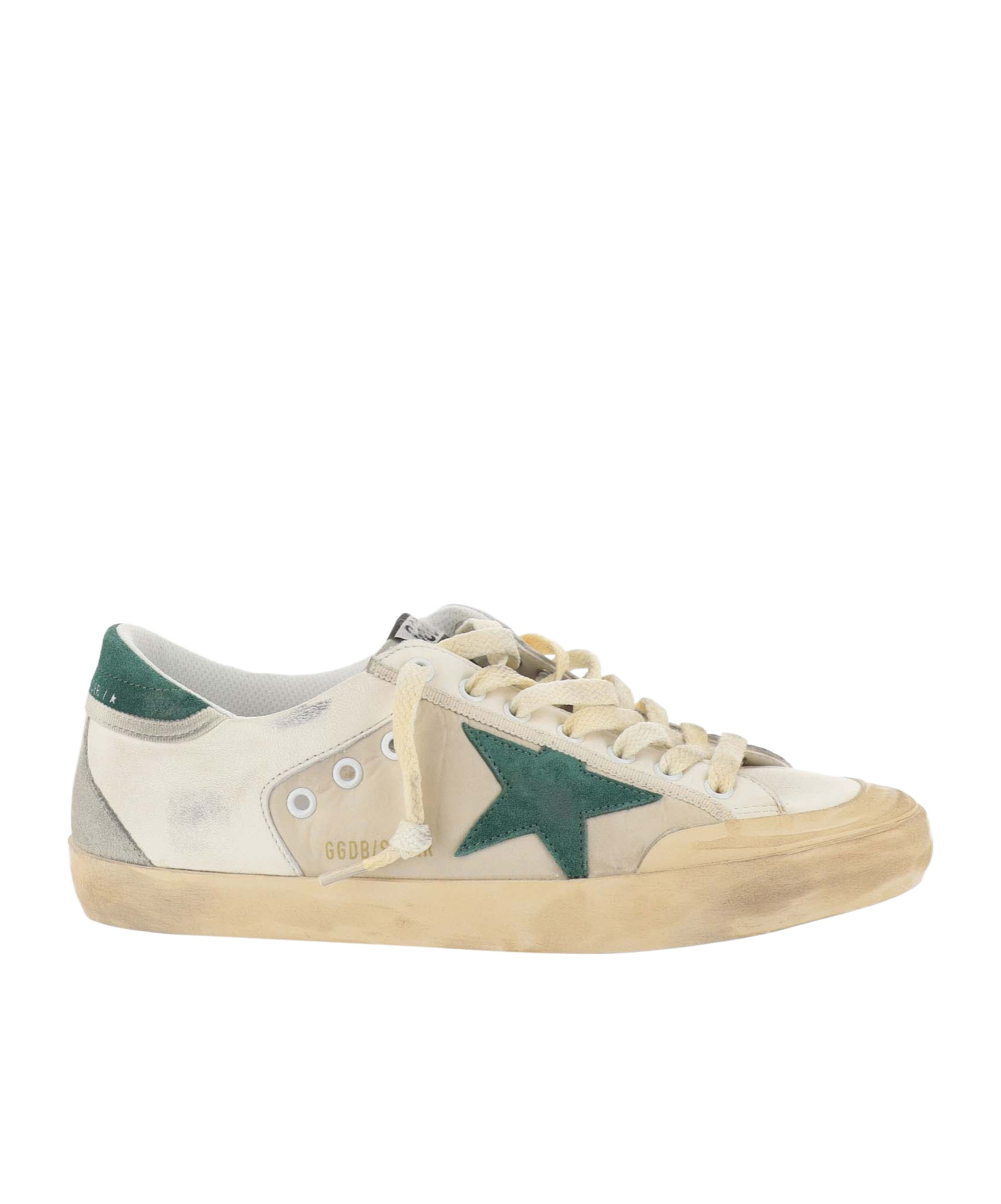 Golden Goose Stylish Vintage Effect Lace-up Sneakers For Men In Nude