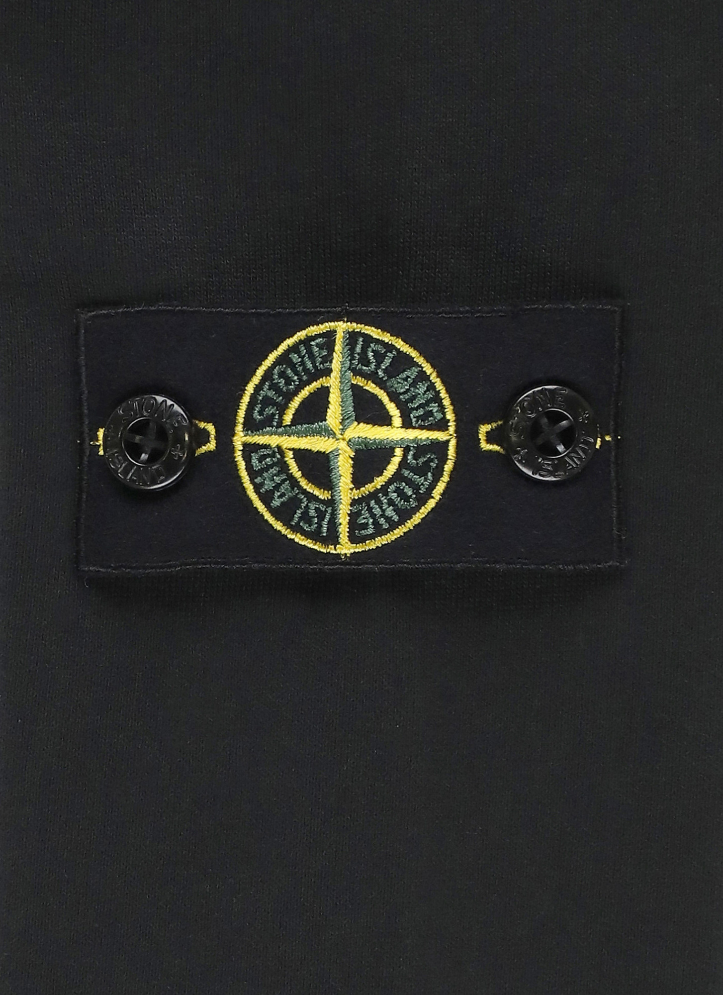 Stone Island Long-sleeved Cardigan Sweater In Black