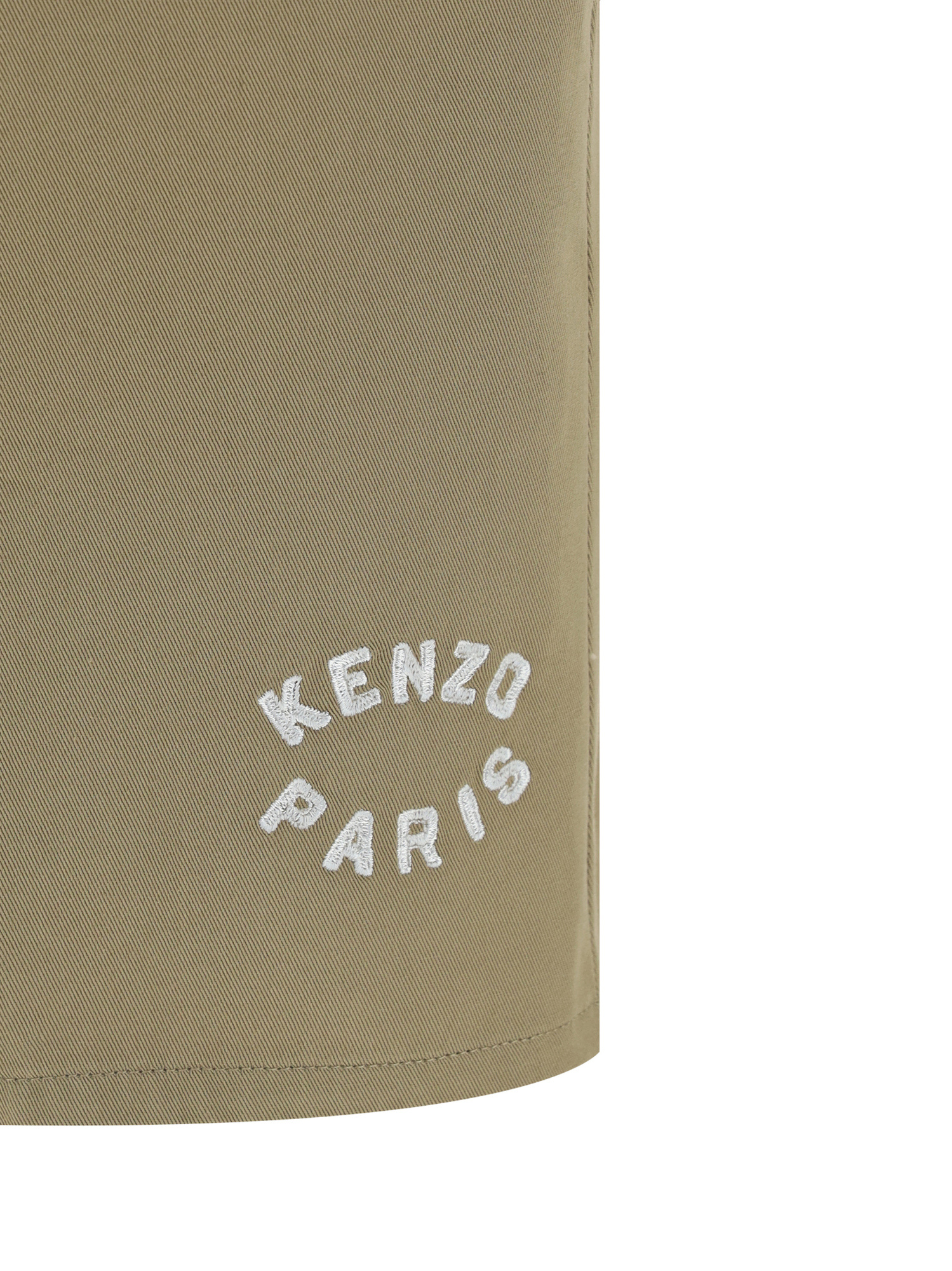 Kenzo Chino Bermuda In Brown
