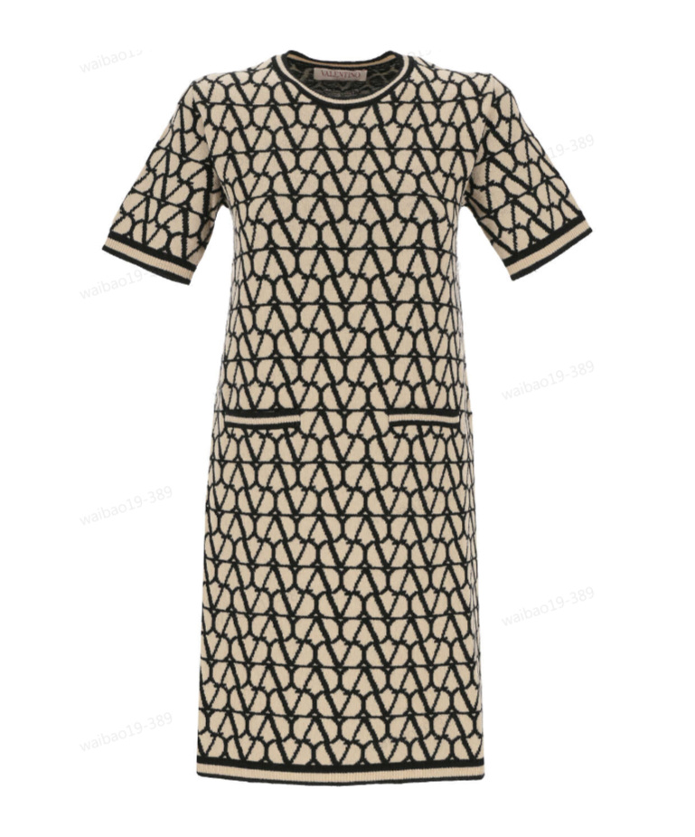 Valentino Toile Iconographe Jacquard Minidress In Nude