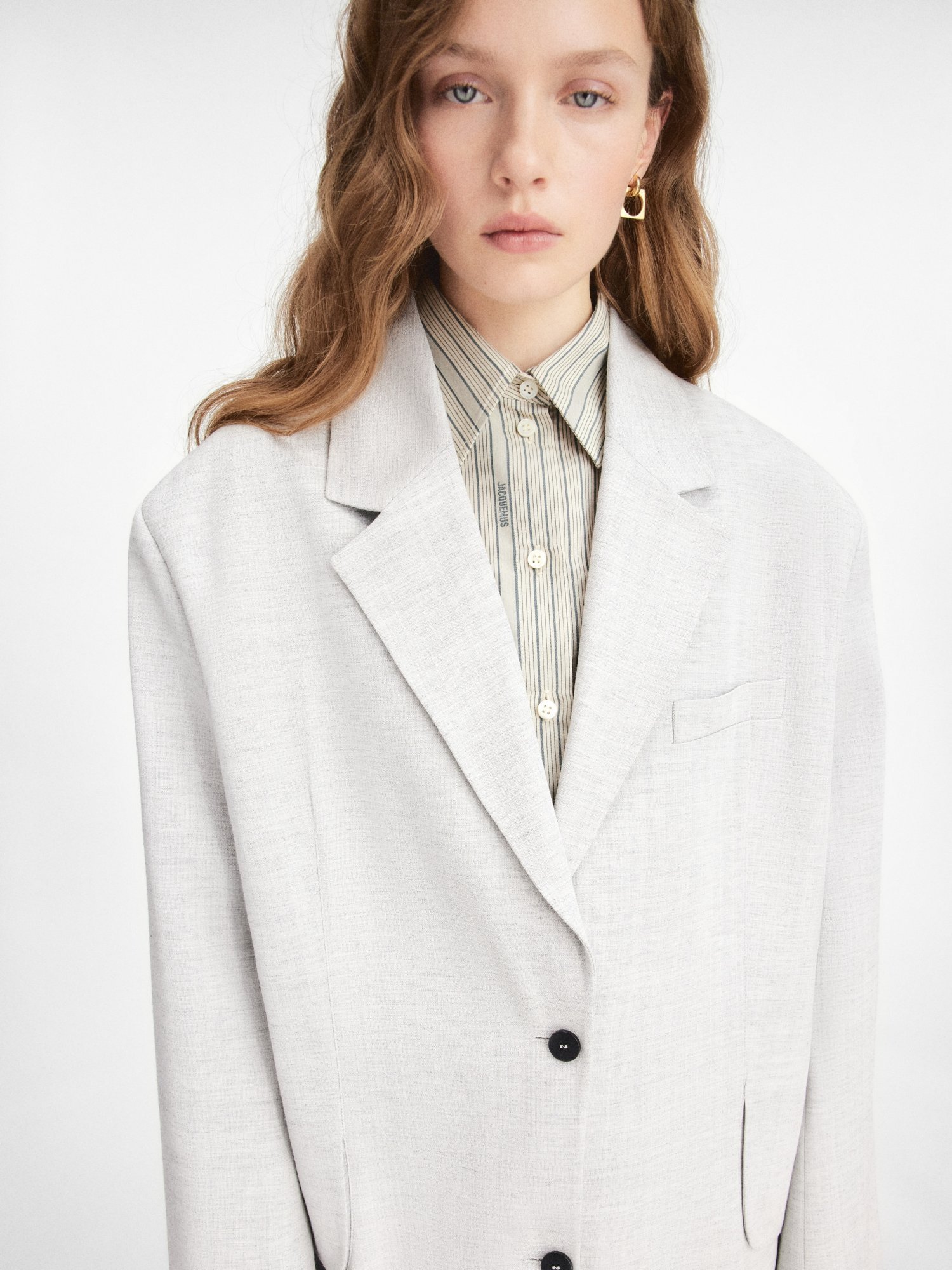 Jacquemus Oversized Blazer In White