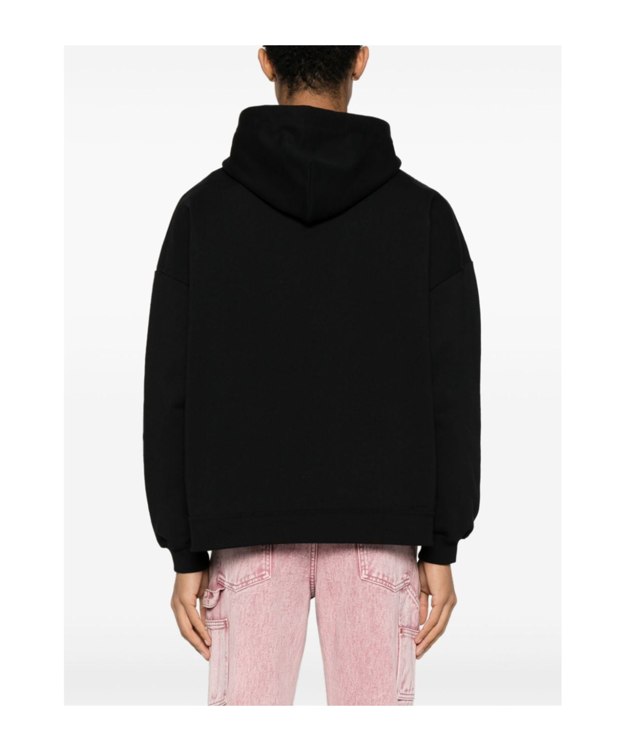 Gcds Black Cotton Sweatshirt In Black