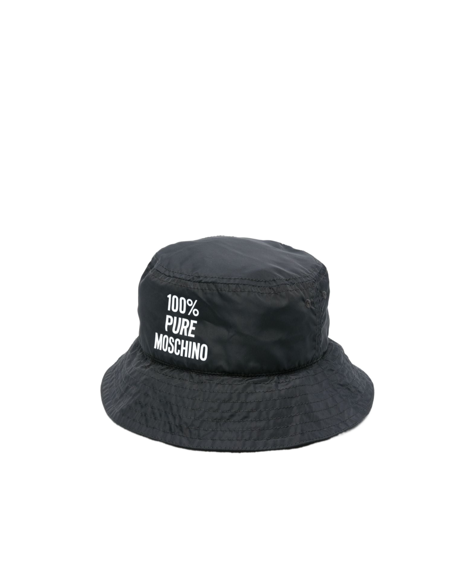 Moschino Logo Hat In Black