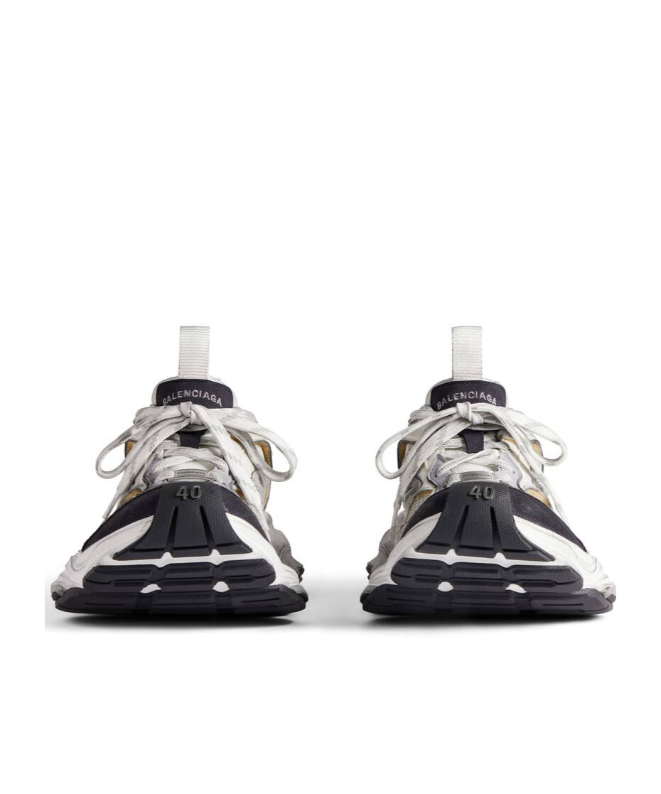 Shop Balenciaga Women's Cargo Trainers In White/grey In Gray