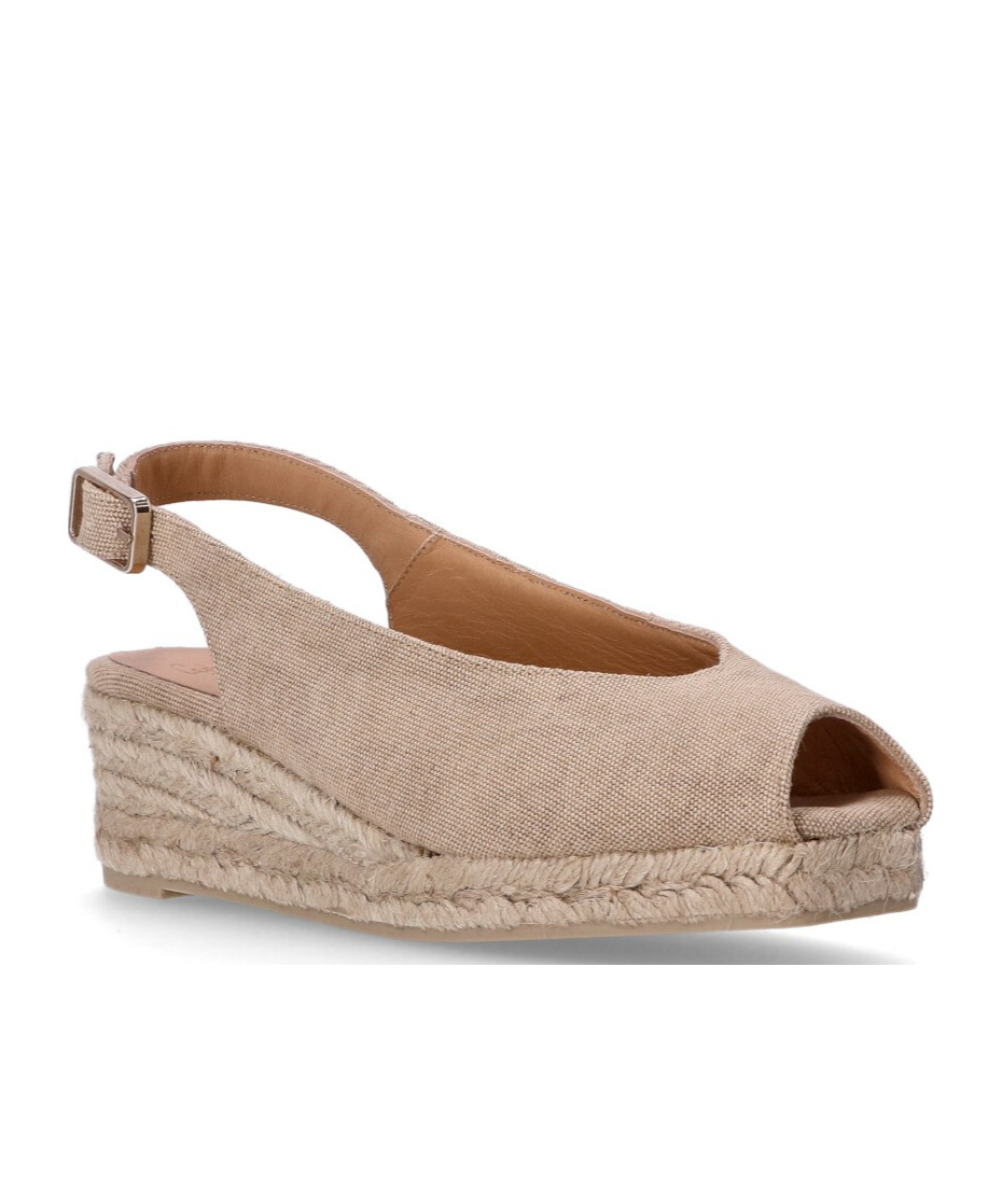 Shop Castaã±er Dosalia 70mm Peep-toe Sandals In Nude