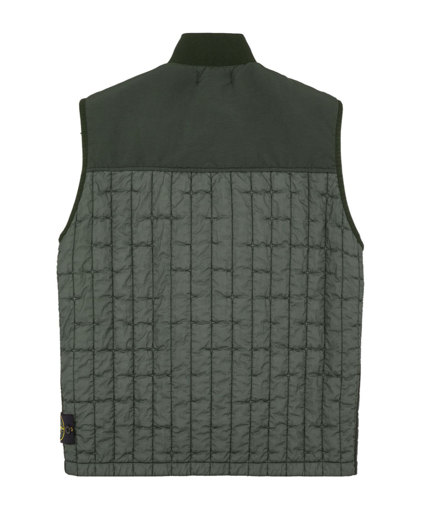 Stone Island Stella Quilted Padded Gilet In Green