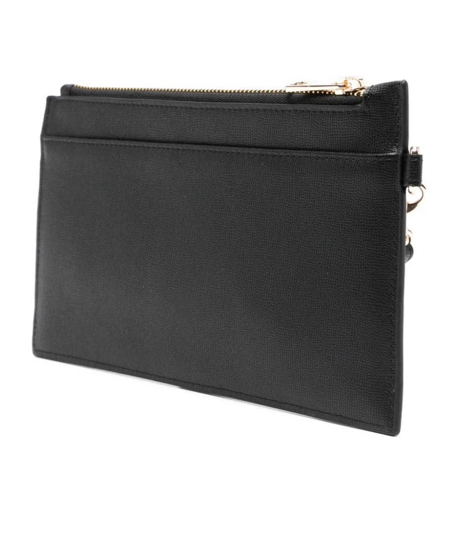 APC LOGO-DEBOSSED FAUX-LEATHER CLUTCH BAG 