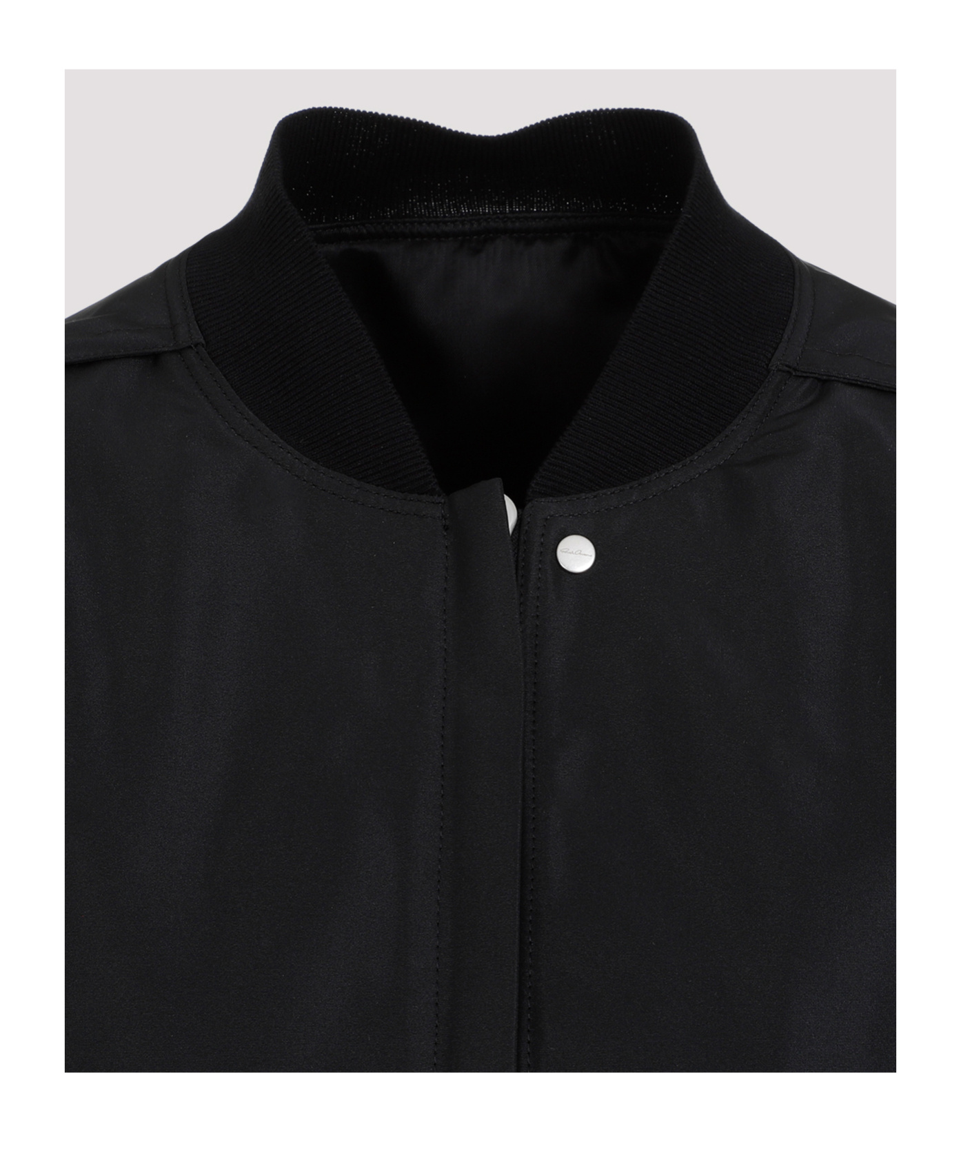 Rick Owens Collage Cropped Bomber Jacket In Black
