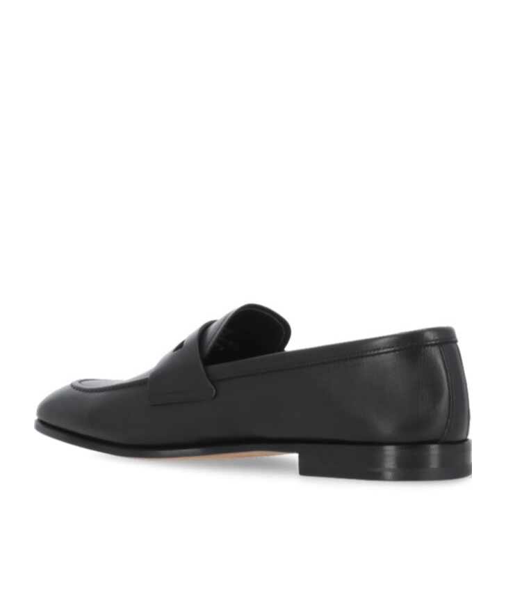 Church's Logo-debossed Leather Loafers In Black