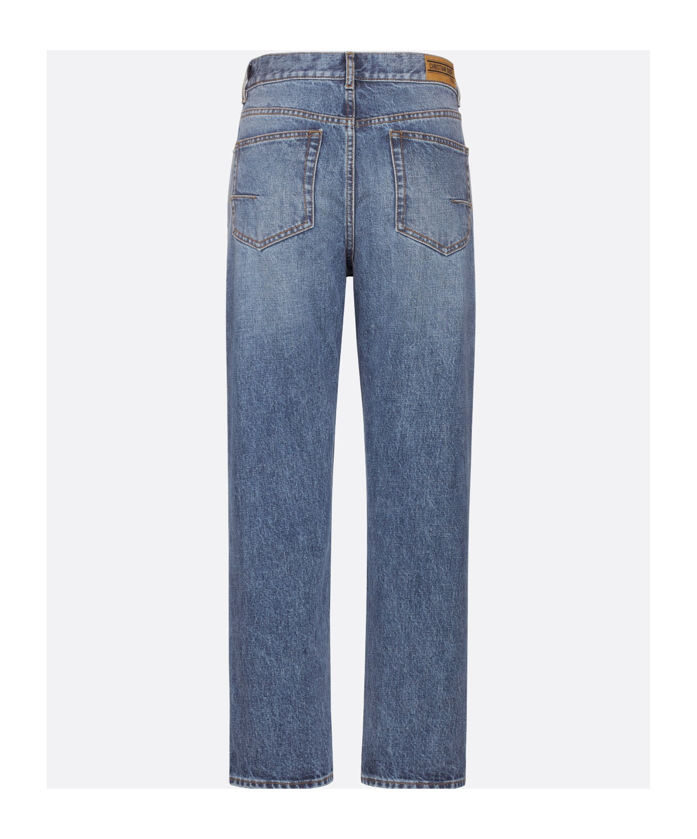 Dior 8 Nine-quarter Jeans In Blue