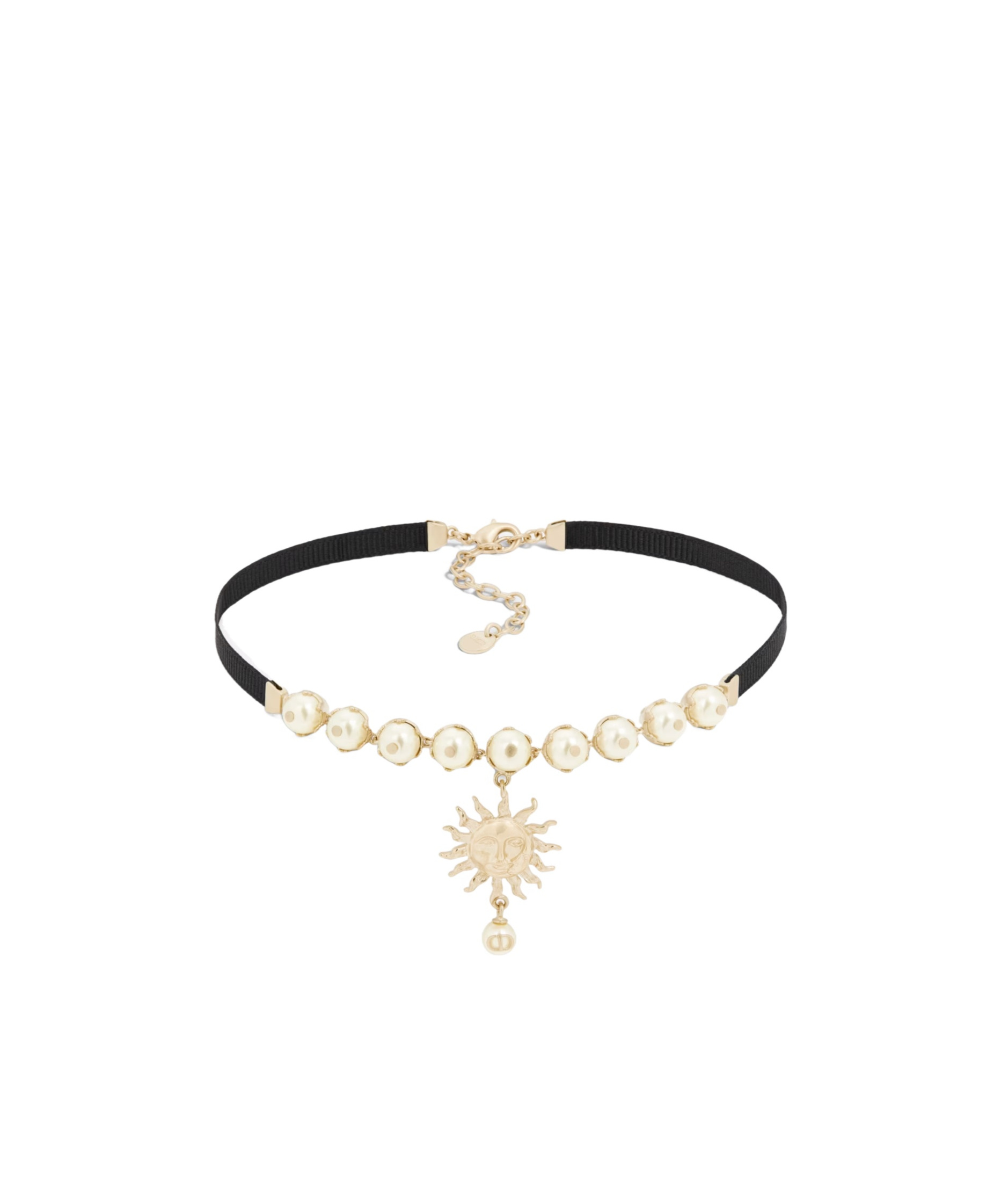 Dior Toile De Jouy Soleil Neckchain In Yellow