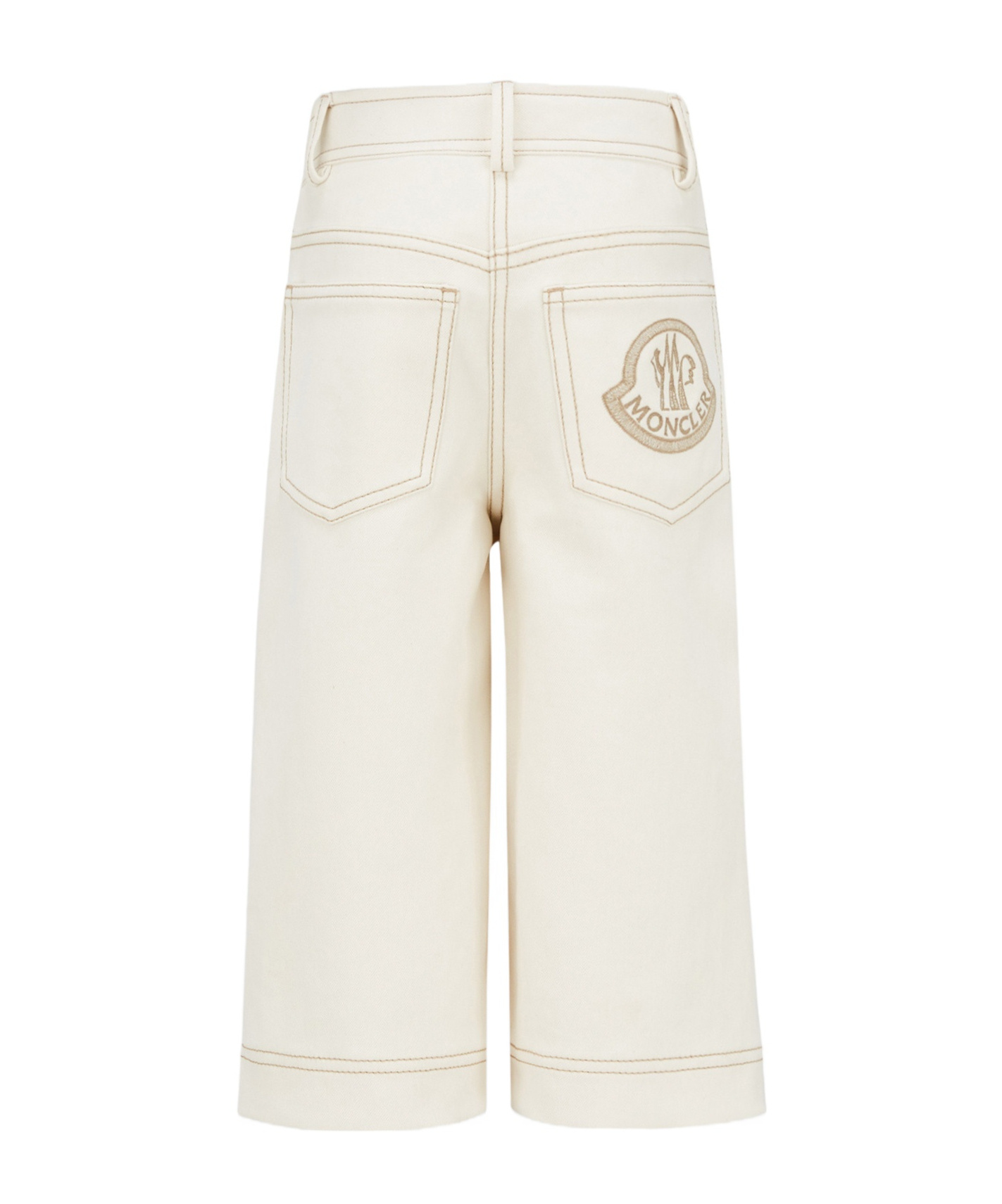 Moncler Enfant Wide Leg Pants In Nude
