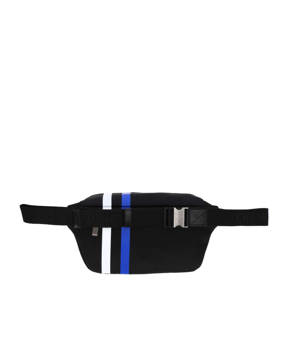 Off-white Outdoor Baseball Mesh Belt Bag In Black