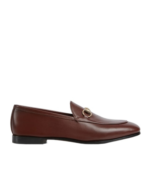 Gucci Leather Loafers Featuring Horsebit Detail In Brown