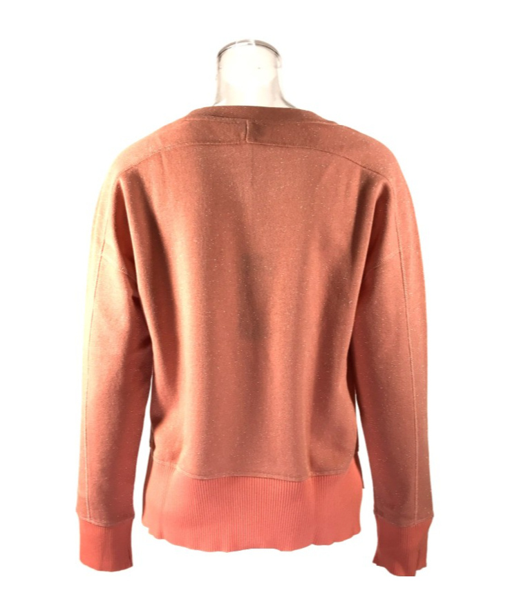 Armani Jeans Round-neck Long-sleeved Sweater In Pink