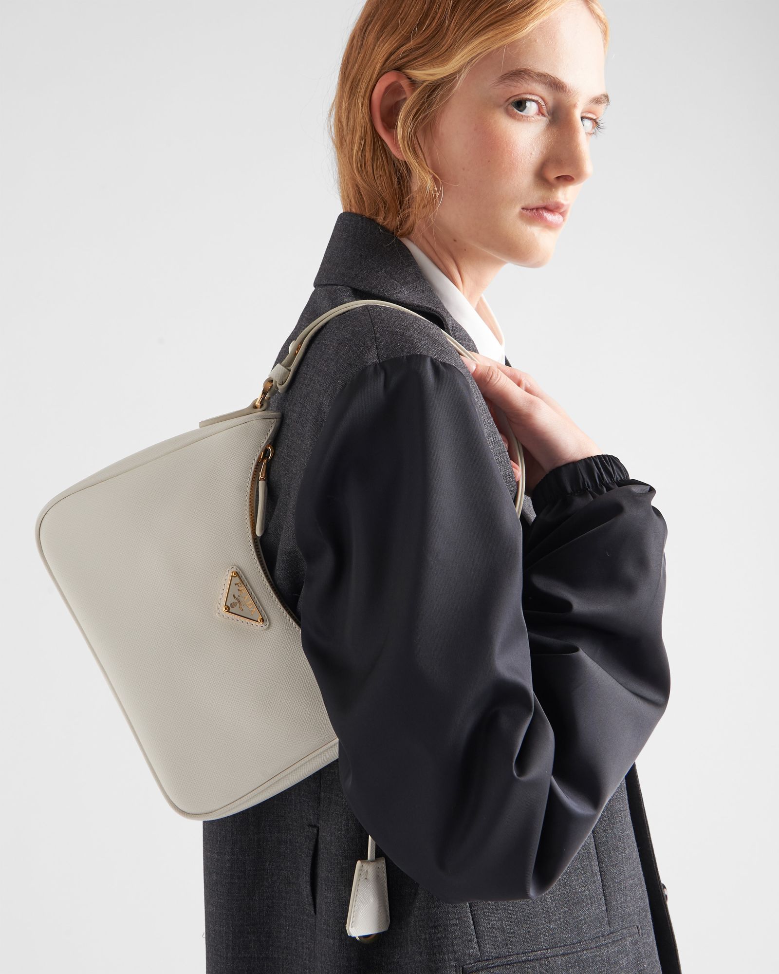Prada Re-edition Mini Shoulder Bag In White