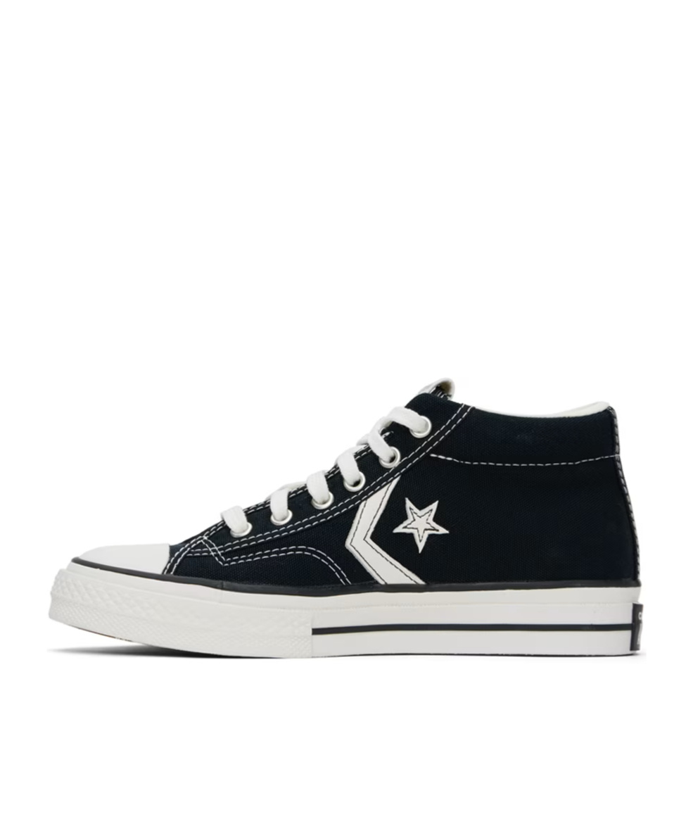 Converse Star Pattern Low Upper Board Shoes In Black