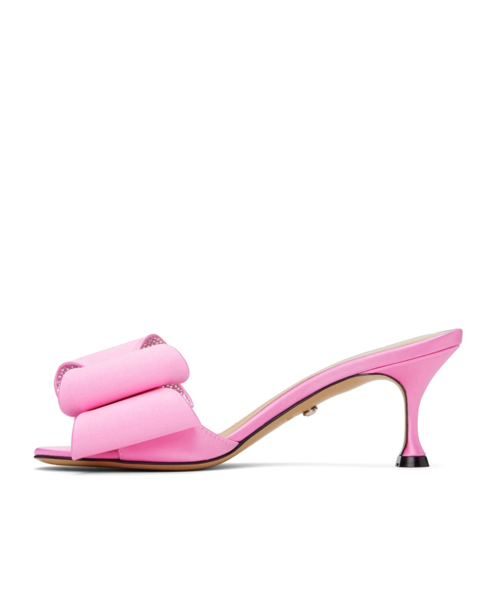 Mach&mach Double Bow 65mm Mules In Pink