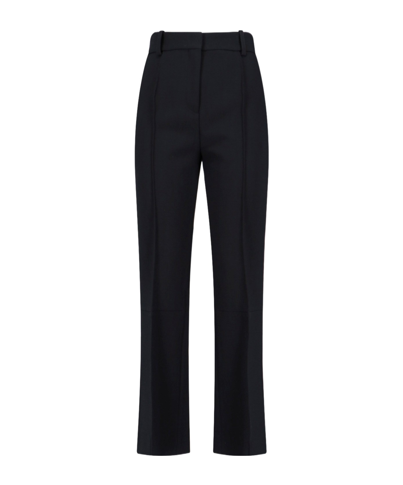 VICTORIA BECKHAM RAISED-SEAM FLARED TROUSERS