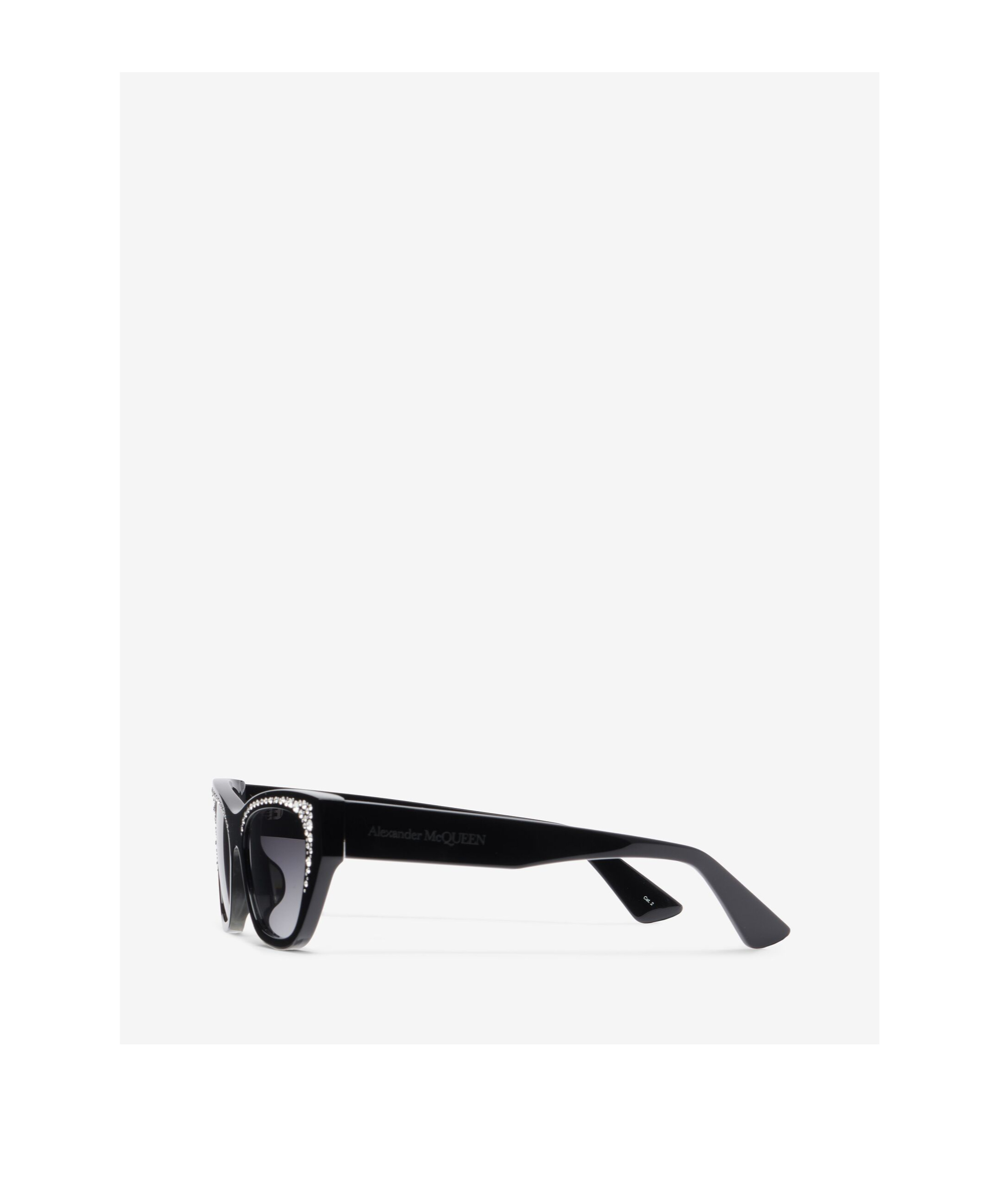 Alexander Mcqueen Eyewear Cat-eye Sunglasses In Gray
