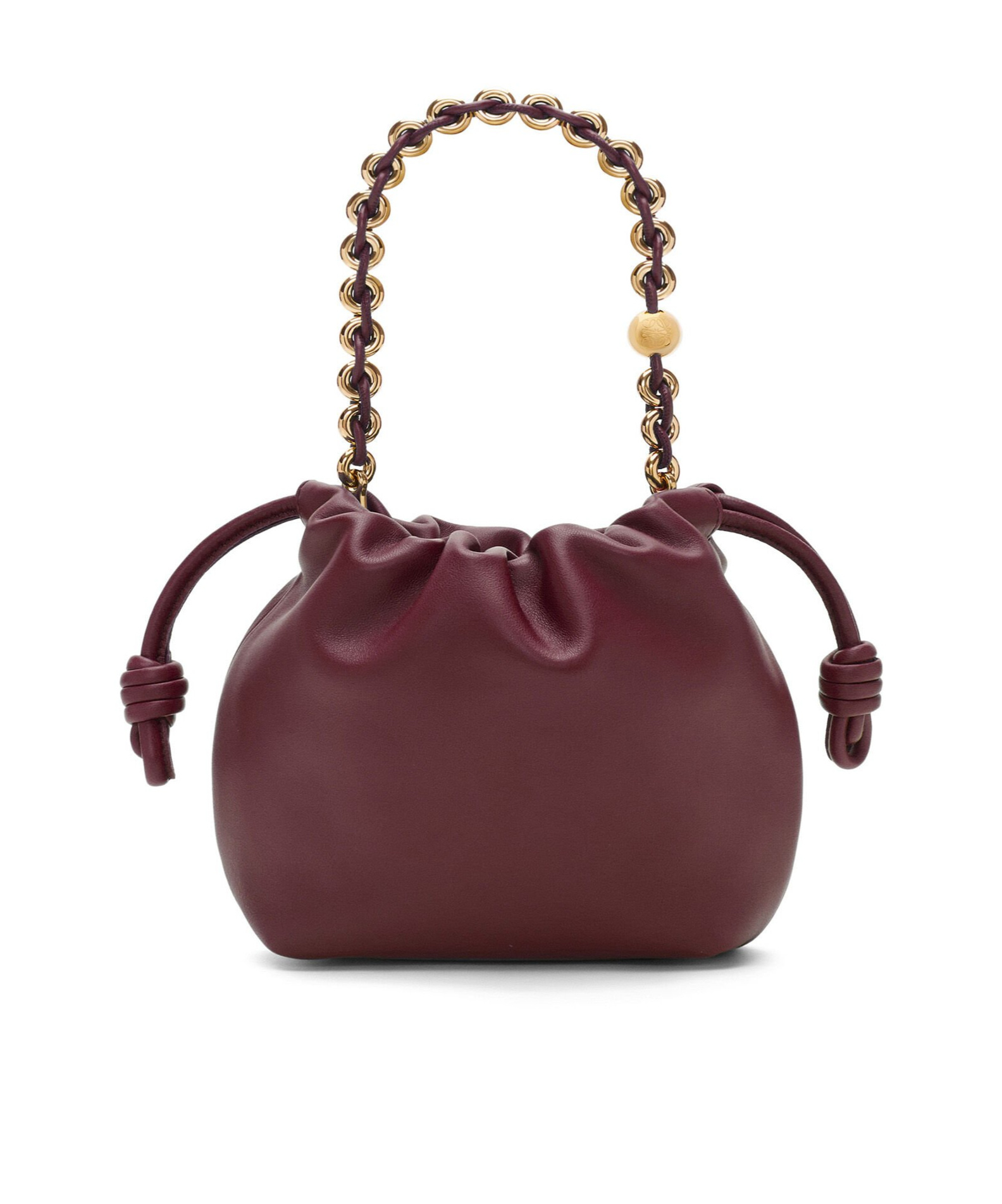 Loewe Mini Flamenco Purse Bag In Mellow Nappa Lambskin In Red