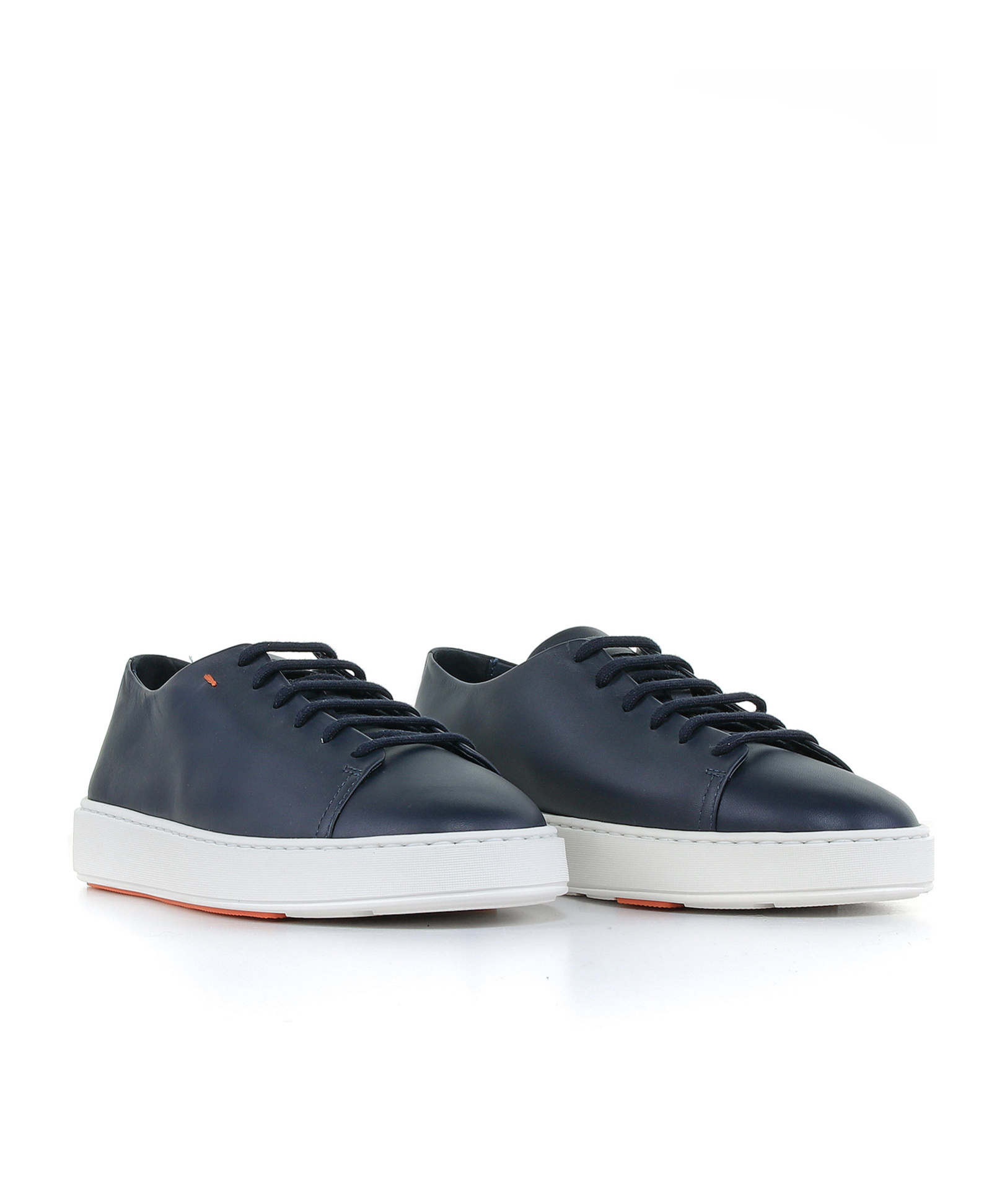 Santoni Tie Low Upper Board Shoes In Black
