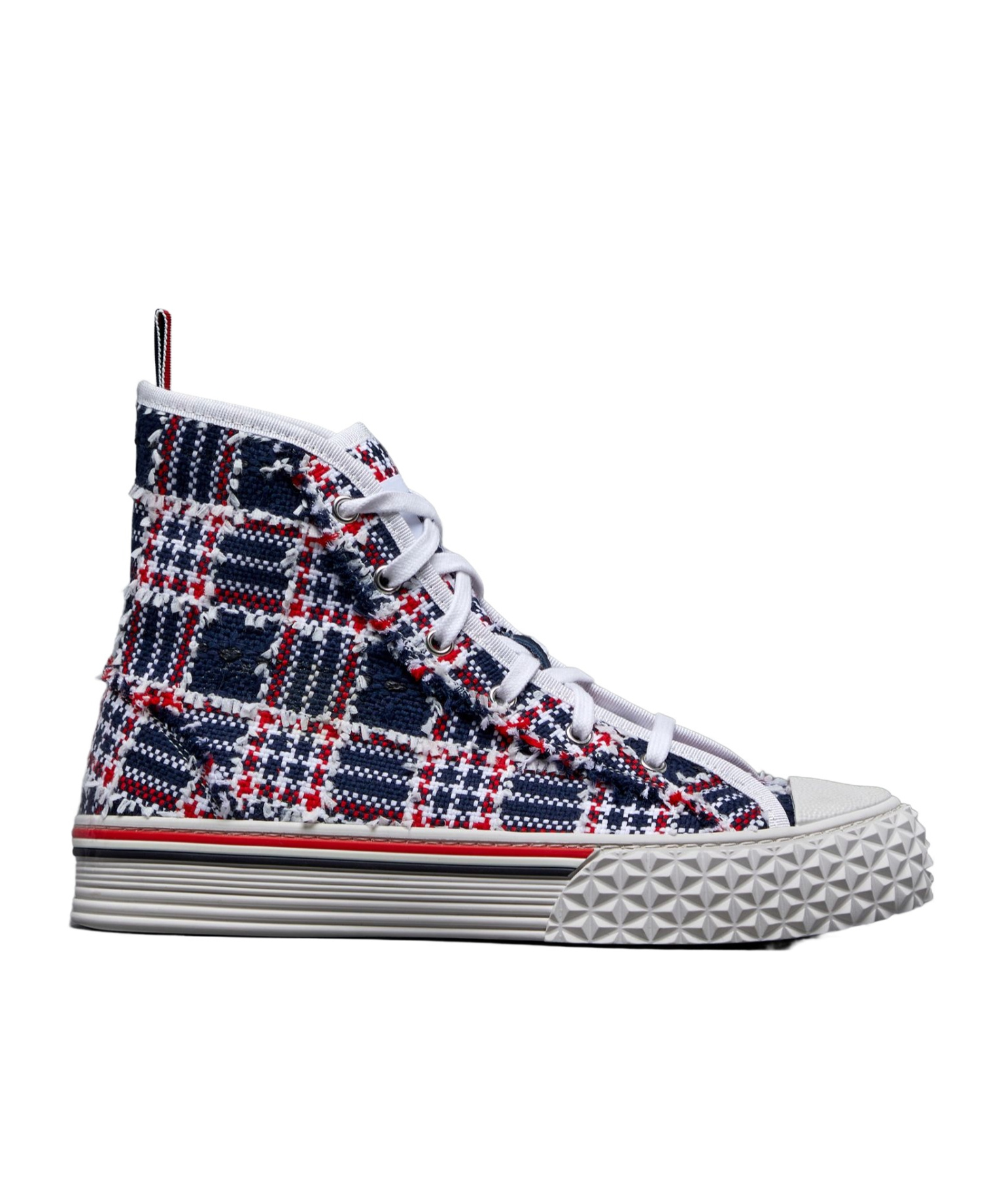 THOM BROWNE COLLEGIATE HIGH-TOP SNEAKERS