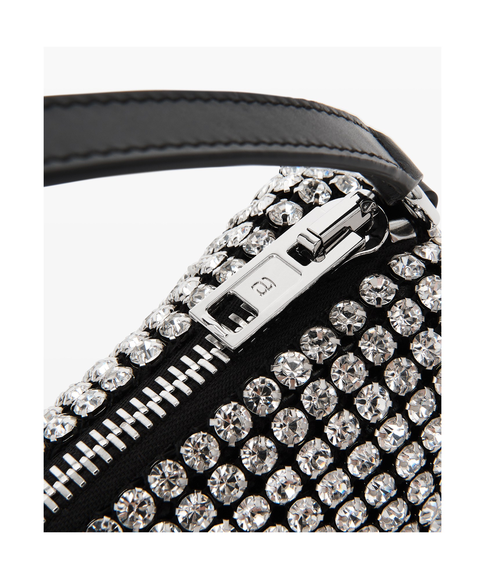 Shop Alexander Wang Heiress Flex Shoulder Bag In White