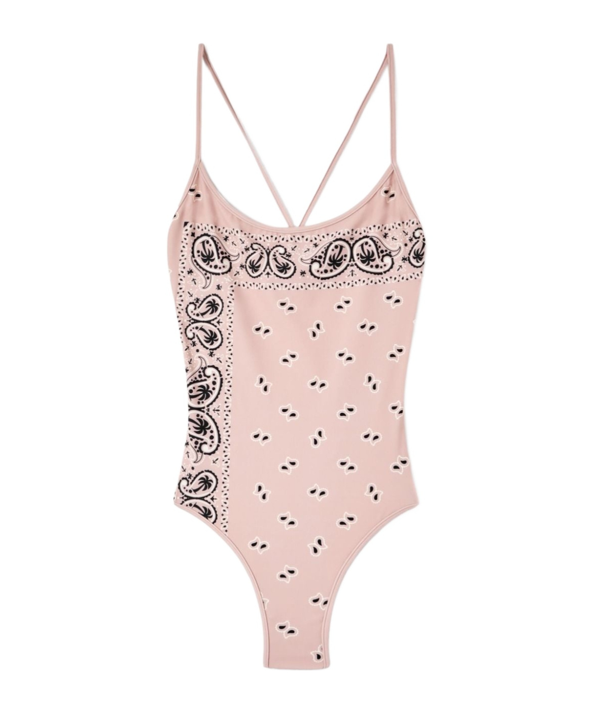 Palm Angels Paisley-print Swimsuit In Pink
