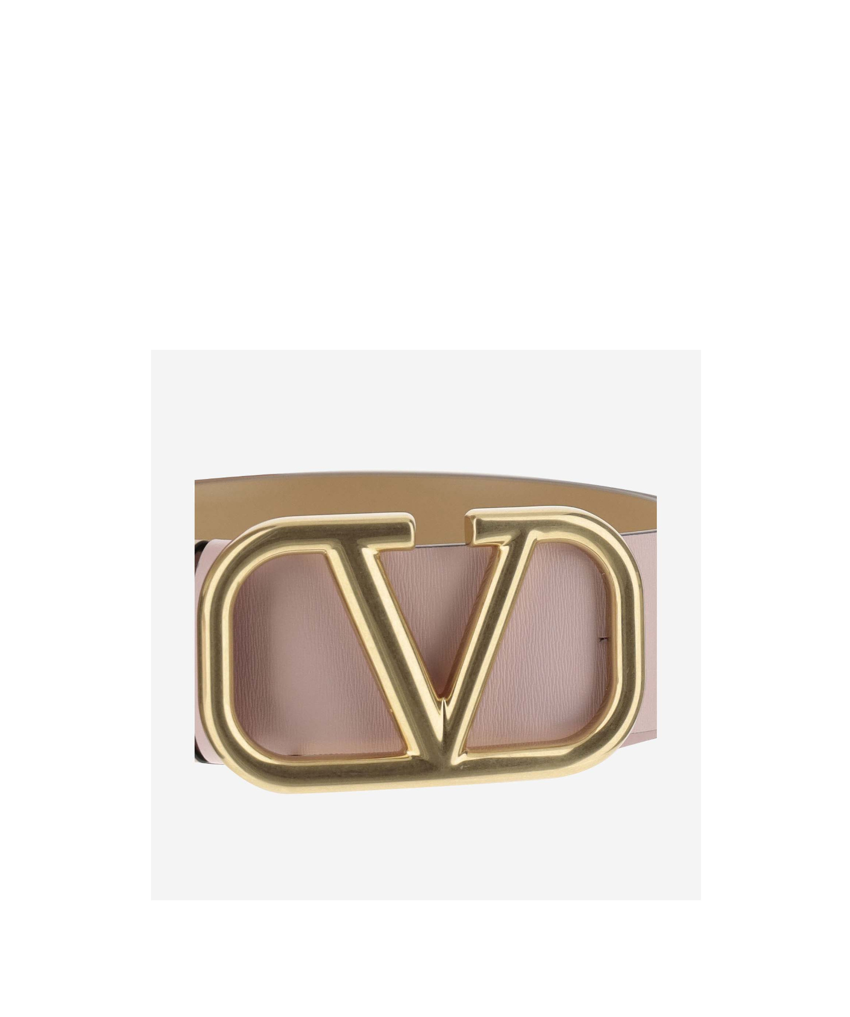 Valentino Vlogo Signature Reversible Belt In Nude