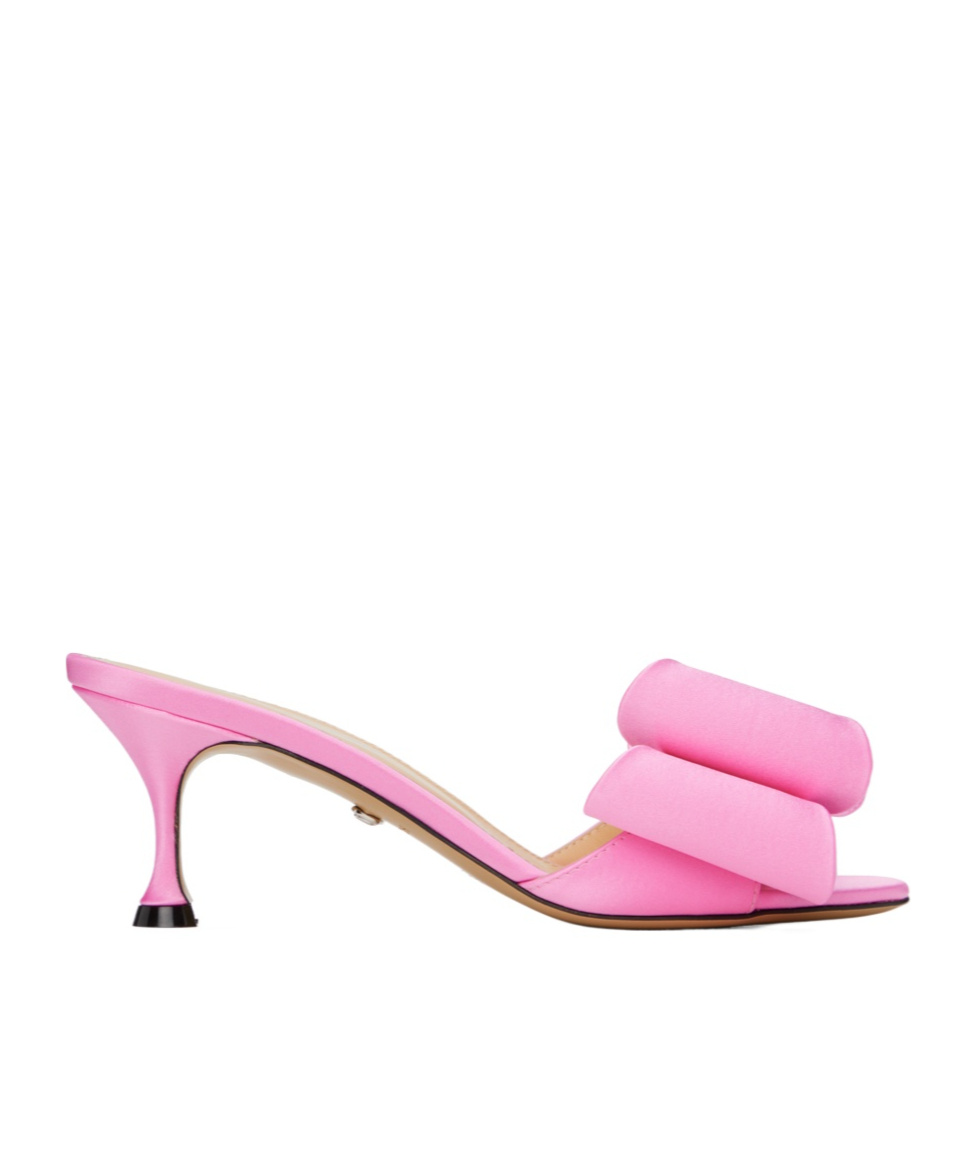 Mach&mach Double Bow 65mm Mules In Pink
