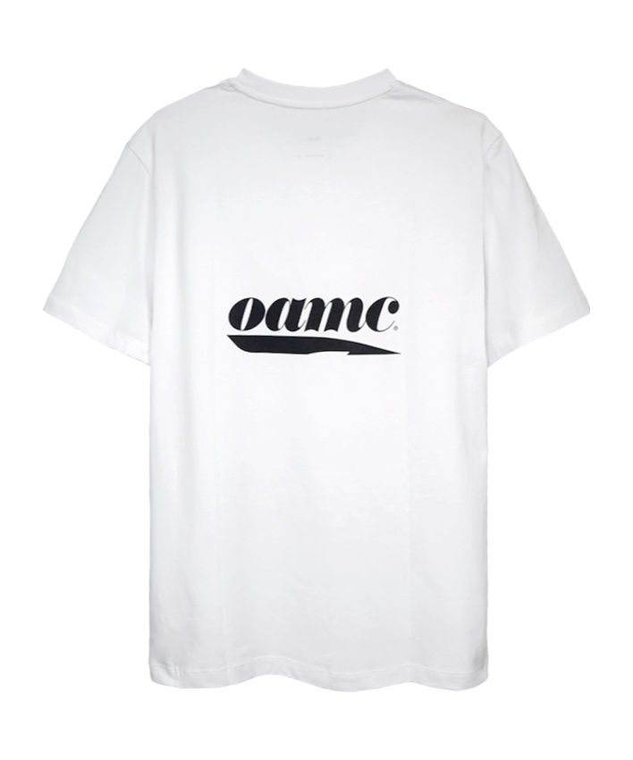 Shop Oamc Logo-print Cotton T-shirt In White