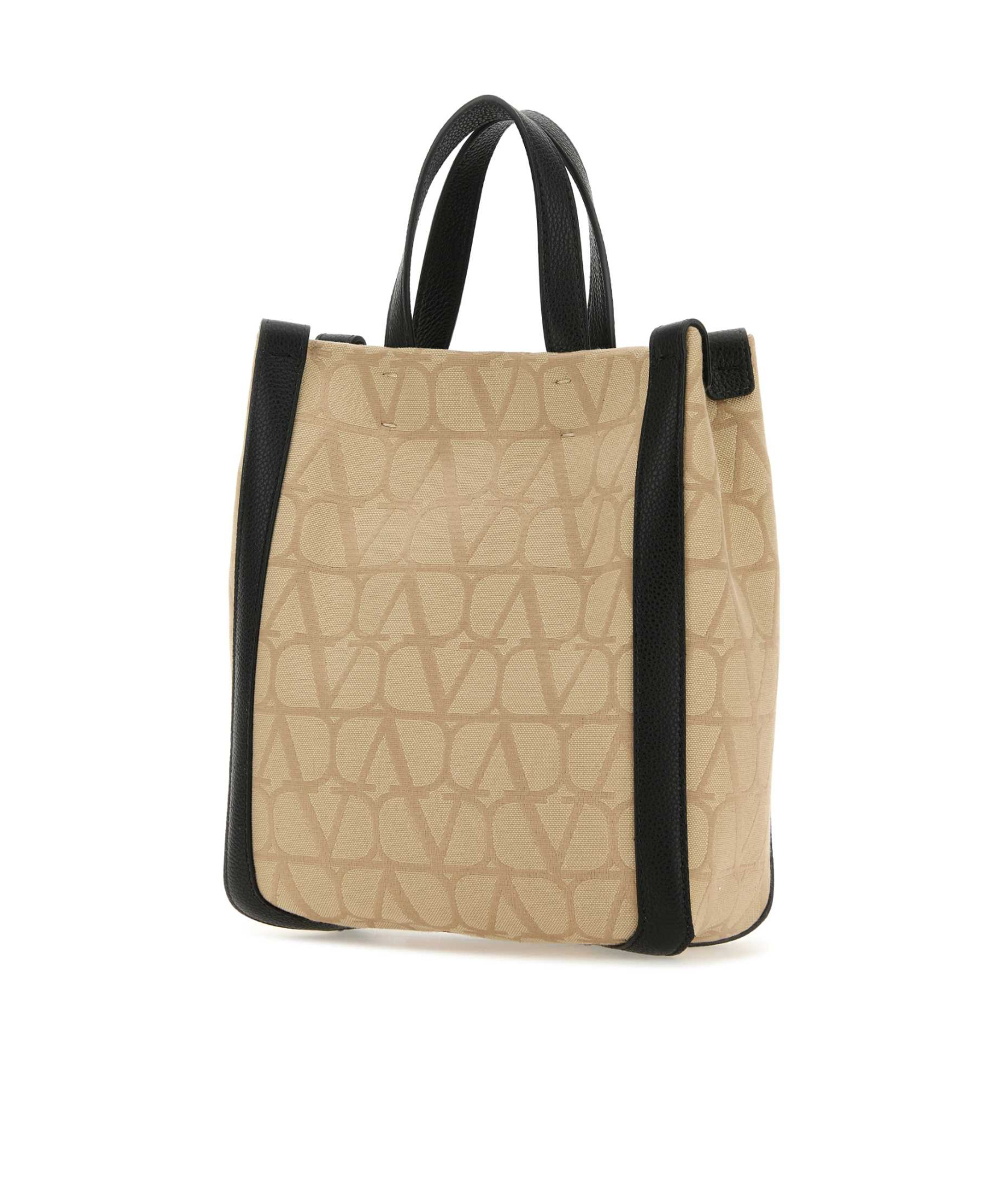 Valentino Vlogo Jacquard Tote Bag In Nude