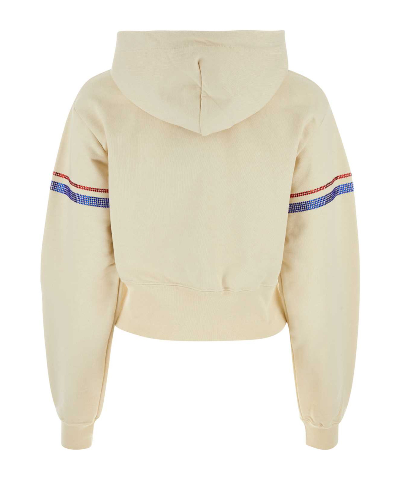 Gcds Cream Cotton Sweatshirt In Nude