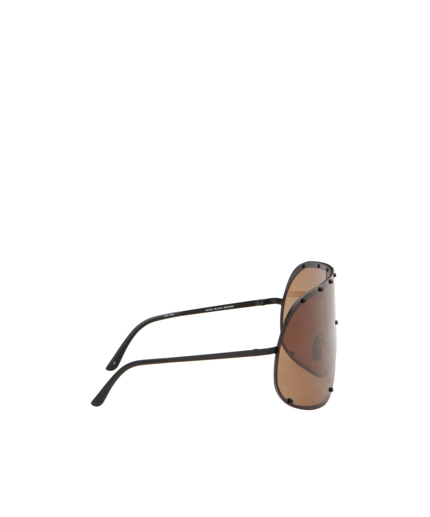 Rick Owens Shield Oversized-frame Sunglasses In Brown