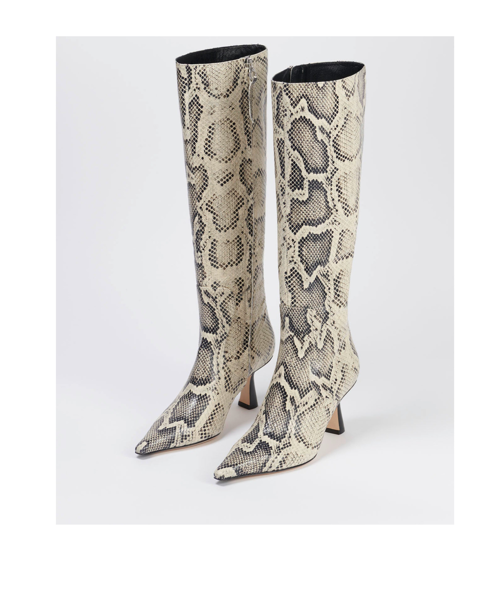 Aeyde Esme 75mm Knee Boots In Nude