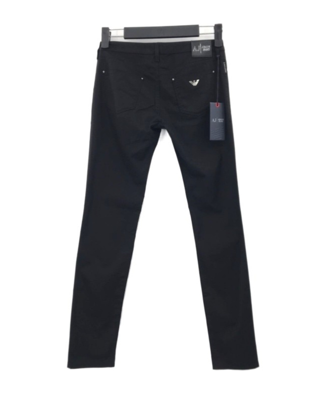 Armani Jeans Logo Brand Jeans In Black