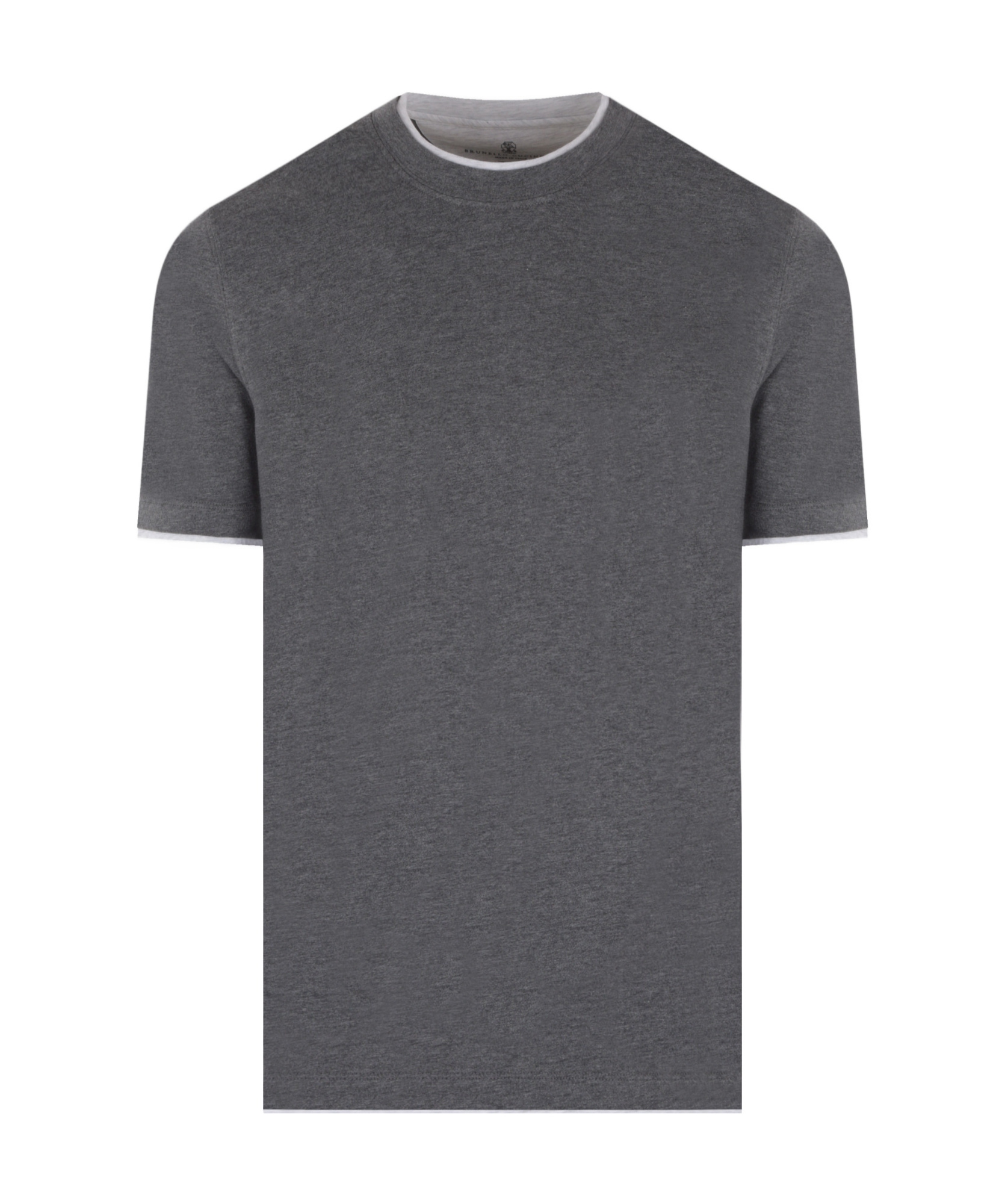 Brunello Cucinelli Layered T-shirt In Black