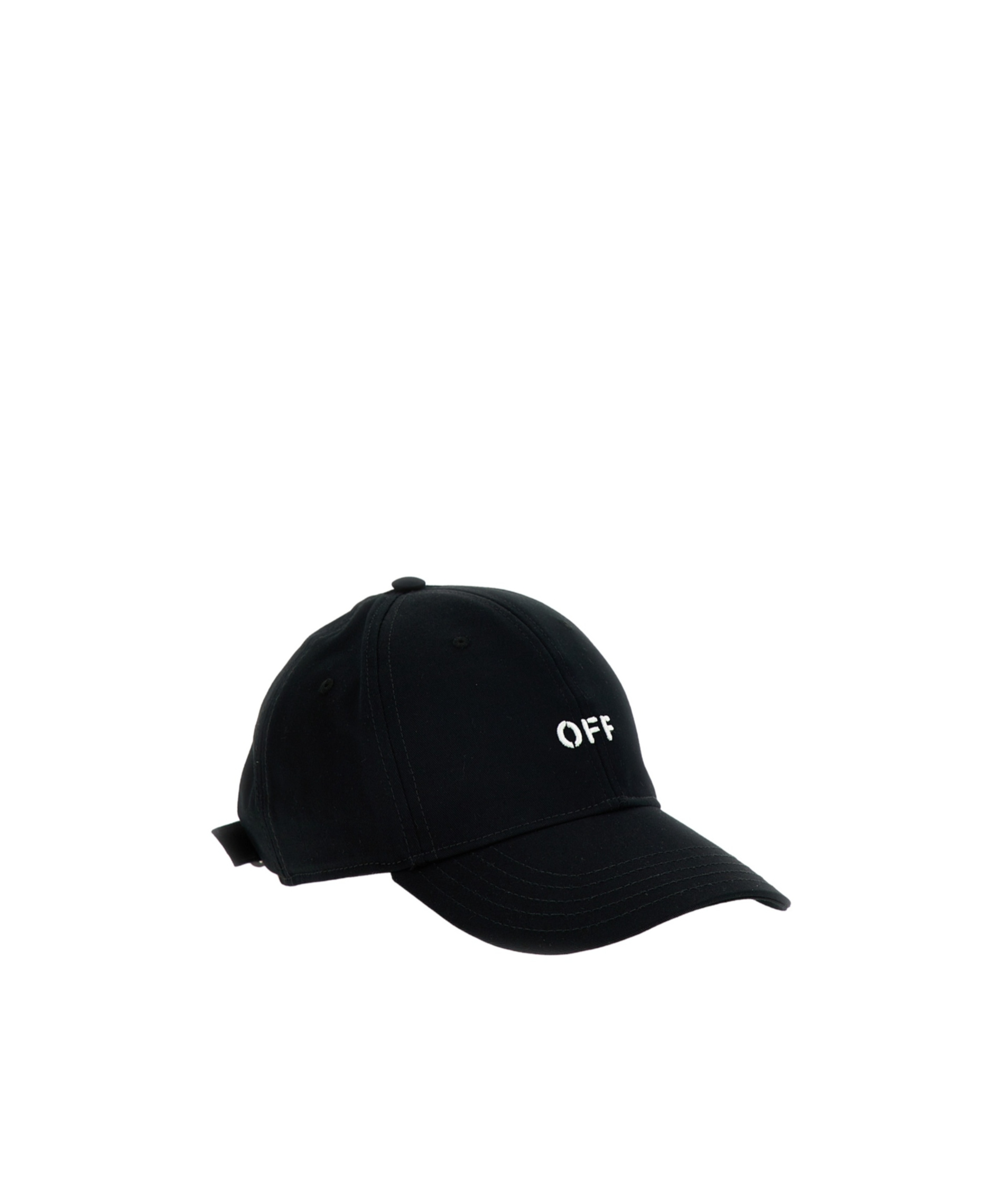Off-white Logo-embroidered Baseball Cap With Curved Peak In Black