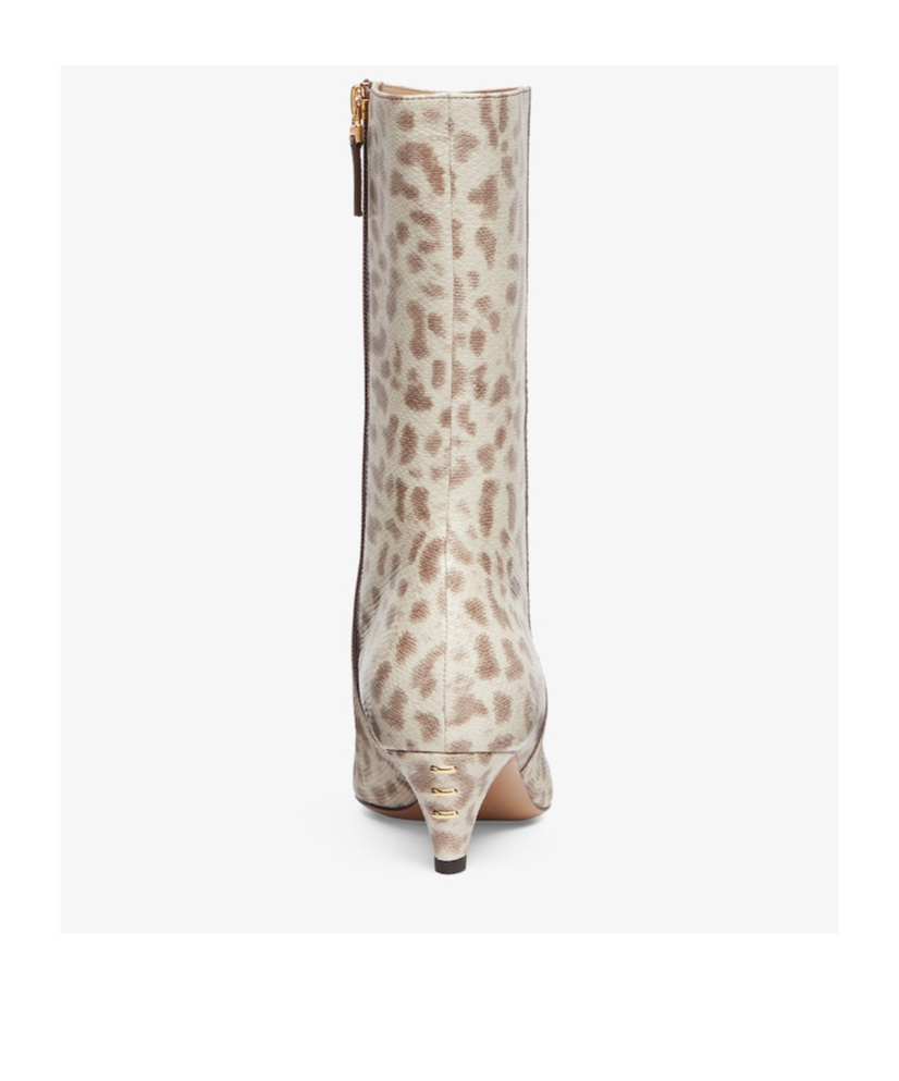 Fendi Mid-heeled Boots In Nude