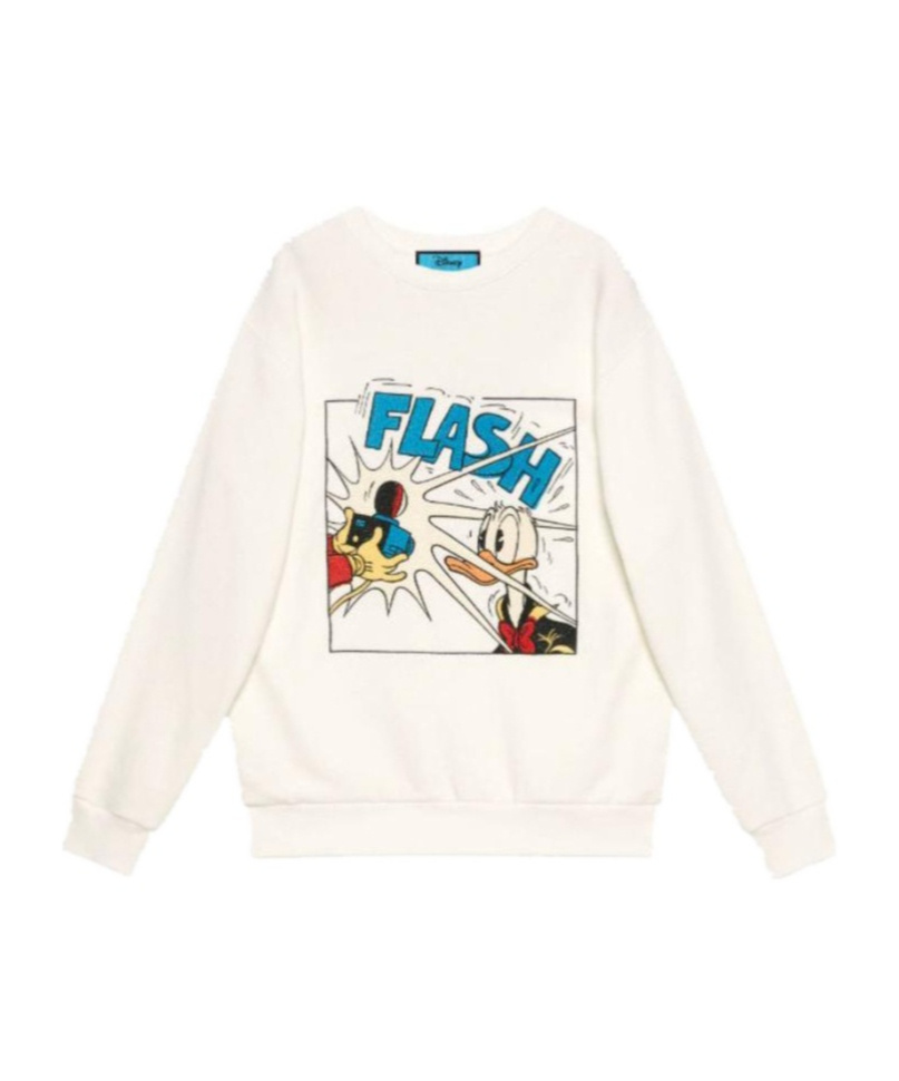 Gucci X Disney Donald Duck Sweatshirt In White