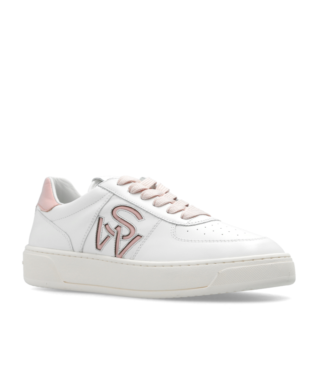 Stuart Weitzman Lace-up Low-cut Casual Shoes In White
