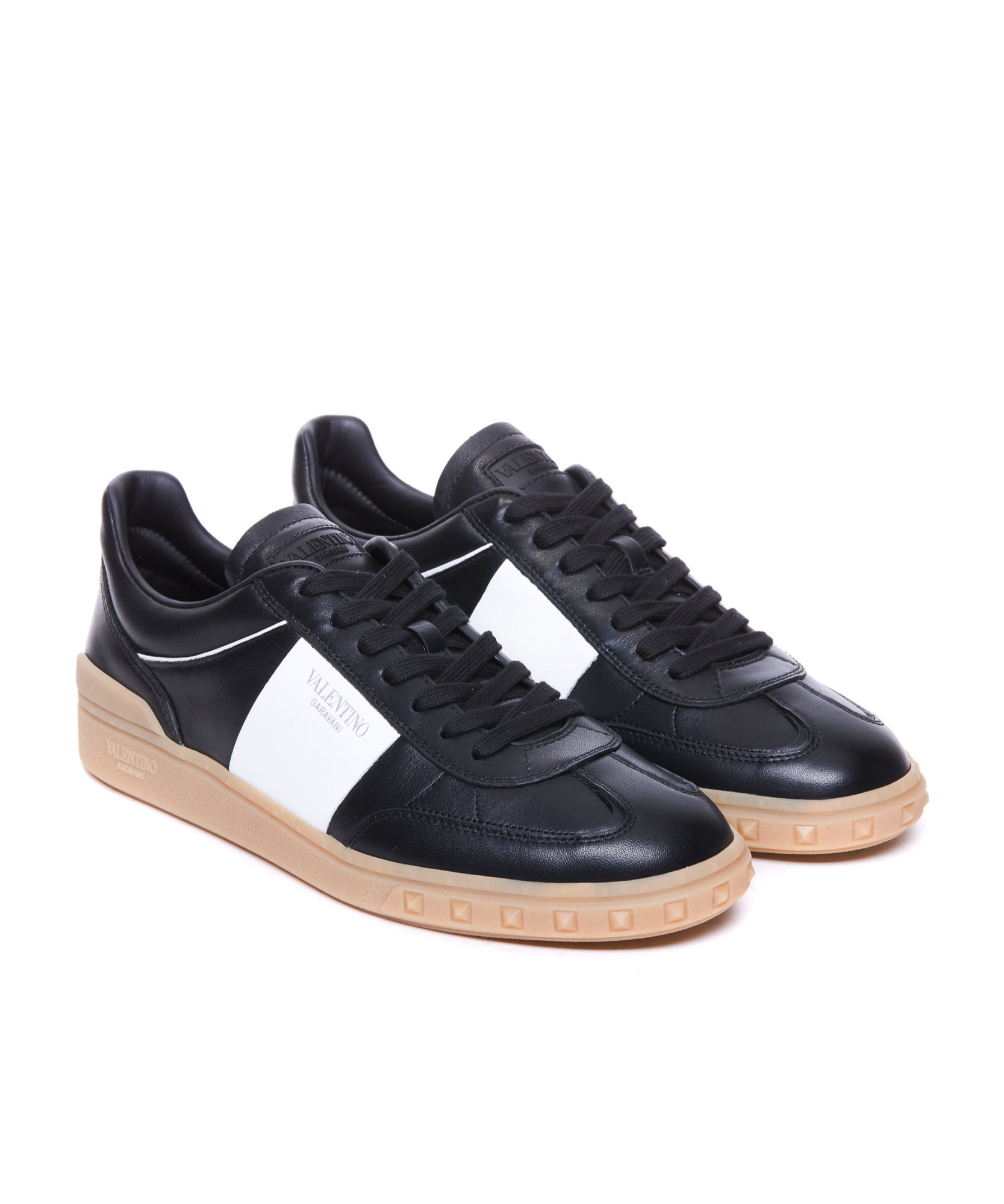 Valentino Low Top Upvillage Sneakers In Black
