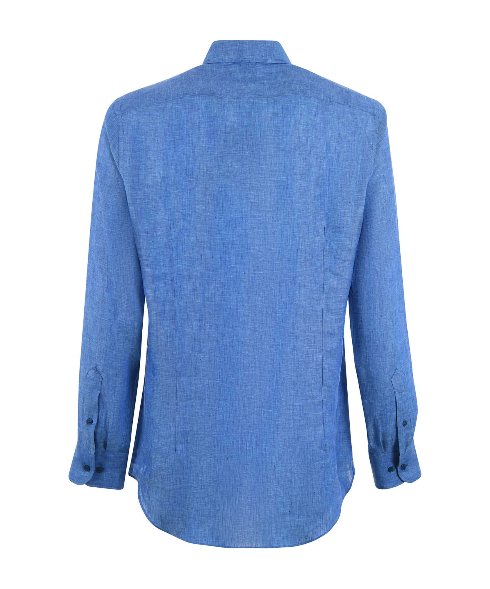 Etro Buttoned Long-sleeved Shirt In Blue